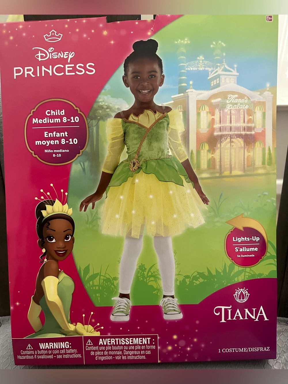 NWOT Disney Princess Tiana Child Costume